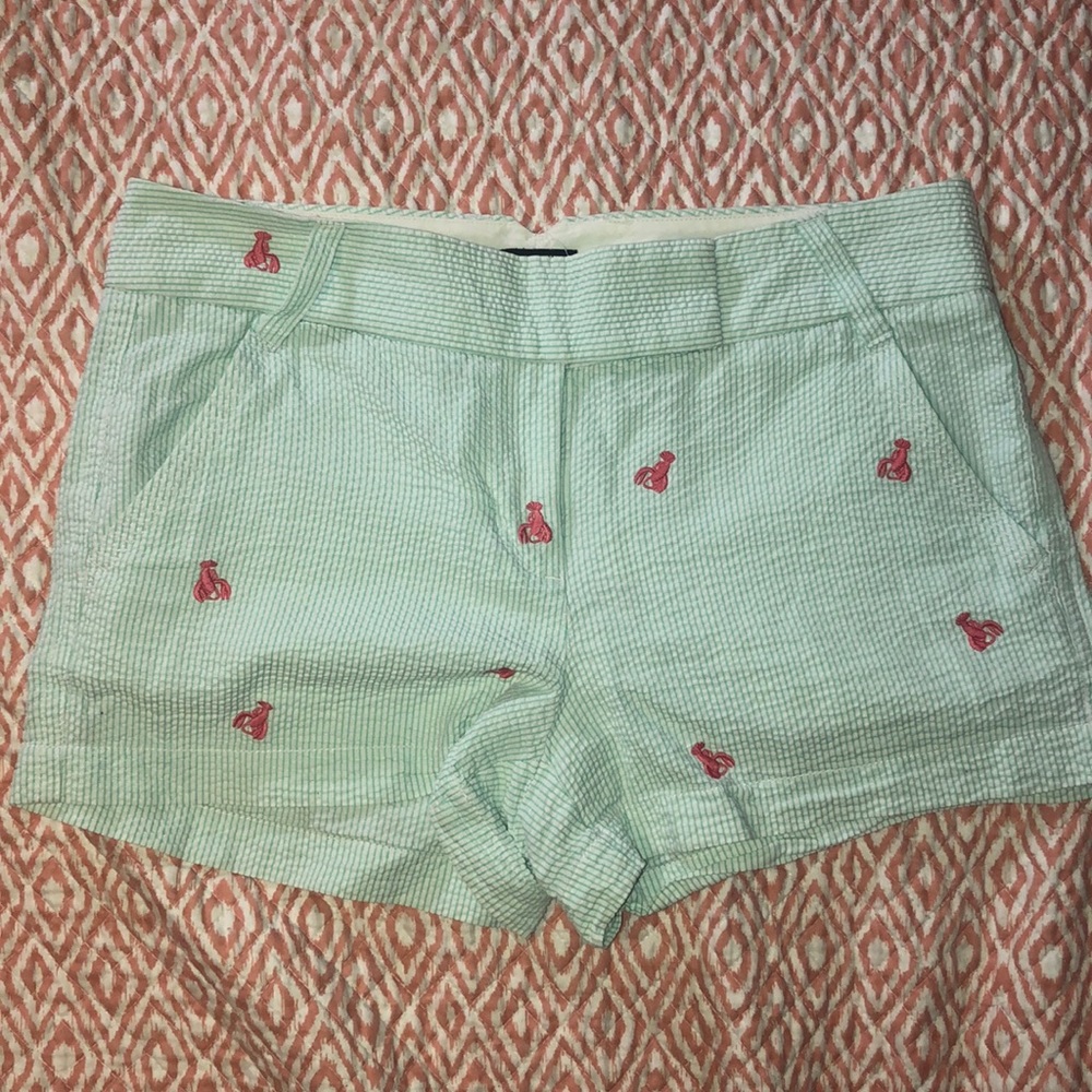 J. Crew lobster patterned shorts